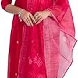 Rich Red Hand Embroidered Kurta Set with Coordinated Pant and Luxurious Silk Dupatta – Premium Ethnic Wear for Special Occasions-image-61