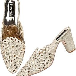 Embellished Mules for Women & Girls-51