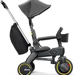 Doona Liki Trike S3 - Premium Foldable Trike for Toddlers, Kids/Baby Tricycle Stroller with Cushion Seat, UPF 50+ Sun Protection & Harness, Parental Control, Ages 10 Months to 3 Years, Grey Hound-5