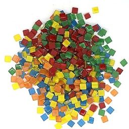 Sweven Art Mosaic Tiles, 10x10mm Square, 4mm Thick, Multicolor (Pack of 500Gms)-image-64