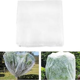 10x10ft Fruit Tree Netting Cover,Large Insect Bird Barrier Netting for Garden Protection with Zipper Drawstring,Garden Netting Bag from Squirrel Bird for Blueberry Bush Tomato Cherry Tree (1pcs)-image-80