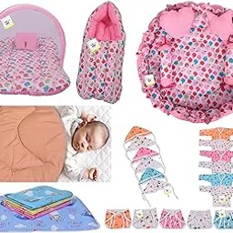 Toddylon New Born Products All Combo Gift Packs for Infant Boys & Girls | Baby Items | Maternity Kit | Newborn Essentials (0-6 Months) Pink-picture-6