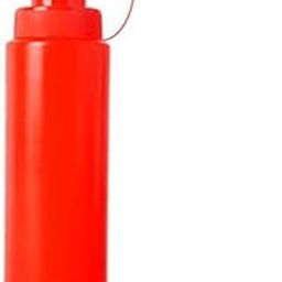 UJEAVETTE Plastic Squeeze Bottle Ketchup Mustard Sauce Vinegar Dispenser Red 360ml-image-12