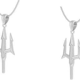 Combo Trishul Locket is a sacred symbol of Lord Shiva, representing strength, courage, and spiritual protection. Worn close to the heart, this divine pendant safeguards the wearer from negative energies and brings peace, prosperity, and inner balance-image-2