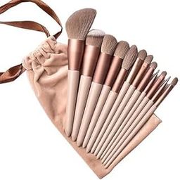 ELITEWAVE Beauty Premium Synthetic Bristle Professional Face And Eye Makeup Brushes Set With 13 Makeup Brushes | For Cream, Liquid And Powder (MULTICOLOR)-image-14