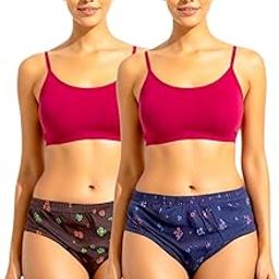 Women Underwear Pack of 2 Cotton Innerwear Hipster for Ladies Soft Printed Sexy Panty Briefs A1 Quality Stitched Inner Elastic for Everyday use-image-72