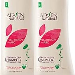 ADVEN NATURALS Keratin Protein Shampoo with ABC 400ML (200MLx2)-image-6