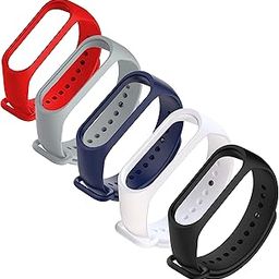 Adjustable Xiaomi Mi Band 3/ Mi Band 4 Watch Silicone Strap-[5 Pack]-image-13