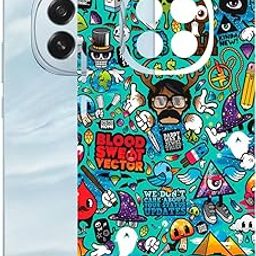 AtOdds Mobile Skin Sticker Wrap | Compatible for Oppo F29 (5G)| Scratchproof Matte Finish | Full Coverage for All Sides & Camera Protection (Graffiti)-image-22