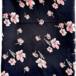 Khushboo Women's Multicolor Printed Crepe Unstitched Fabric (5 Meters) for Kurti, Gown, Skirts, Shirts, and Palazzo Dressmaking (LiteBlack)-picture-12