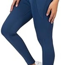 Luxury Athleisure Leggings Skinny Fit Polyester Stretch Knit with Pockets & Elastic Waist Band with Draw Cord Compression for Gym, Yoga and On The Move for Women-image-18