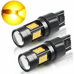 Automaze Signal Lamp T20 Led 7443 W21 5W 7440 WY21W W21W 12V 3030 SMD T25 21 Led P27W For Cars Brake Reverse Light, Turn Signal Lights (Amber)-image-17