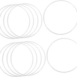 DIYEAH 10pcs DIY Dream Catcher Accessory Hoop Metal Wreath Ring Craft Floral Hoop Frame-image-65
