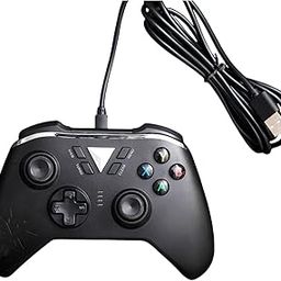 TCOS TECH Wired Controller Game Controller Gamepad Gaming Joystick with Vibration Compatible with PC Windows 7/8/10/11 Wired Gamepad Remote Controller Black-20