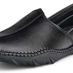 Men’s Ethnic Slip On Mojaris | Genuine Leather Flexible Stylish Nagra Juti for Men | Lightweight and Comfortable Stylish Stitched Jutis and Mojaris for Kurta Pajama | LSAXNGCS-35