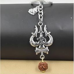 Lord Shiva Om Namah Shivay Lord Ganesh Keychain for Men and Women-image-81