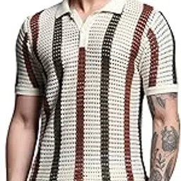 jack & jones Men Self Design Polo Collar Cotton T-Shirt-picture-32