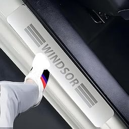 Door Sill/Foot Step 3mm Tape Stainless Steel Plates Scuff Plates for MG Windsor Ev (Set of 4 Pcs)-19