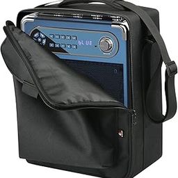TXEsign Travel Carrying Protective Bag for JYX Karaoke Machine with Two Wireless Microphones, Karaoke Machine Carrier Holder Dust Case w Shoulder Strap Accessory Pocket for PA System-picture-5