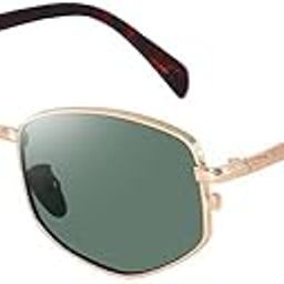 UV Protected Casual Fashionable Polygon Diamond Shaped Metal Frame Punk Sunglasses Shades for Men and Women-image-7
