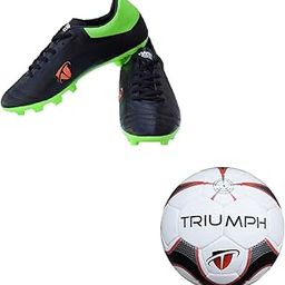 Football Pu M-90 with Gowin Football Shoe Ace Black Lime Size-9-image-55