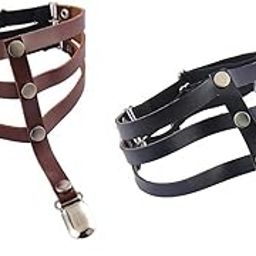 Women Leg Garter Harness Adjustable Punk PU Leather Leg Thigh Ring Black-image-64