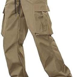 Men's Casual Techwear Drawstring Cargo Pants Hiphop Baggy Pants (2024)-image-94