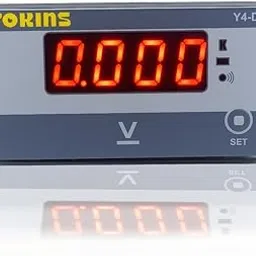 Yokins Y4-DV Digital DC Voltmeter 0-500V DC, for DC Voltage measurement, comes with One year Warranty (Size 96x48mm)-picture-0
