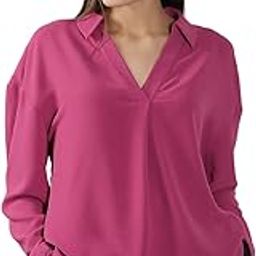 Women Polyester Regular Solid Cuffed Sleeves A-Line Top-image-59