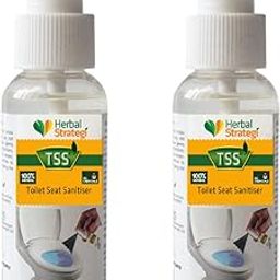Herbal Strategi –Toilet Seat Sanitizer | 100% Herbal | Sanitizing Spray | Made with Eucalyptus, Citronella Oil Water & Excipients | Pocket Friendly| Say No To UTI | Travel Buddy | Eco-friendly & Biodegradable | Skin Safe, Baby Safe & Pet-Friendly | 50mL (Pack Of 2)-3
