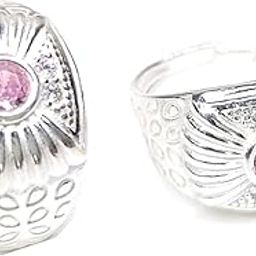 Silver Toe Ring For Women Free Size Adjustable Plain weight - 4.5gm-image-50