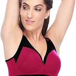 Women's & Girls' Polyester, Cotton & Microfibre Non-Padded Non-Wired Sports Bra-picture-12