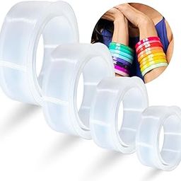 Oytra Resin Art Mold Bangle Silicone Mould Set of 4 Art and Craft Bracelet Crafting for Beginners Artists Professionals Gifting-picture-12