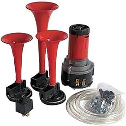 3 Pipe horn Air Pressure Horn 12V for Phoenix 125 Universal for All Models Three pipe loud horn Enhanced horn sound-14