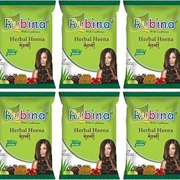 RIGHT CHOICE Herbal Henna with Goodness of 9 Herbs – Organic Natural Red Mehendi for Men & Women | 6 Pouches x 80g Each-54