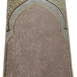 MYADDICTION Prayer Rug Decoration Exquisite Polyester Nonslip for Eid Travel Meditation Brown-image-75