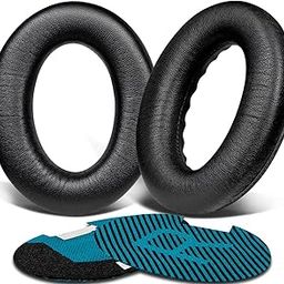 SoloWIT Lambskin Earpads Cushions for Bose Headphones, Replacement Ear Pads for Bose QuietComfort 15 QC15 QC25 QC2 QC35/Ae2 Ae2i Ae2w/SoundTrue & SoundLink Around-Ear Series - Brilliant Black-16