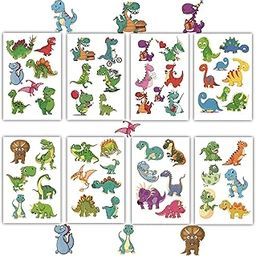 S.A.V.I 8pcs Dinosaur Temporary Tattoos for Kids - Waterproof, Non-Toxic, Breathable - 12x7cm-image-19