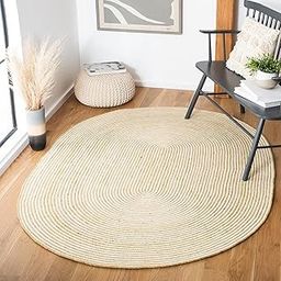 RUGSZONE® Braided Collection Gold/Ivory Handmade Country Cottage Reversible Wool Entryway Foyer Living Room Bedroom Kitchen Area Rug (2 x 3 feet mat)-image-42