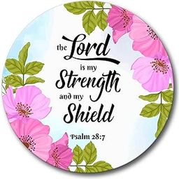 AR Creative 75 MM Metal Fridge Magnet - The Lord is My Stregth - Home Office Decor, Bible Verse Fridge Magnet for Home Decoration-image-21
