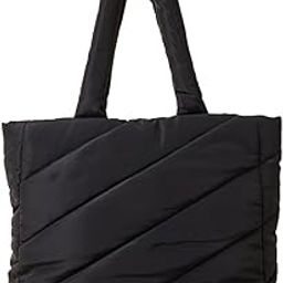 London Women's Recycled Nylon Quilted Shopper Bag-image-51