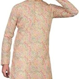 Men's Multicolor Paisley Printed Kurta Festive & Ethnic Wear Traditional Long Sleeve Kurta for Weddings & Celebrations-image-28