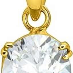 4.25 Ratti/3.45 Cart Deluxe Quality Natural Oval Zircon Stone Panchdhatu Pendant/Locket Gold PLATED Gemstone By Lab Certified(Top AAA+) Quality For Unisex-image-35