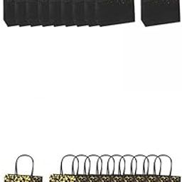 HEAVENGLOW 20x Kraft Paper Gift Bag f/Wedding Birthday Party Package Bag Star Black-image-21