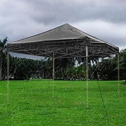 Premium Waterproof Heavy Duty Gazebo Tent for Outdoor 10x10 - Advertising Canopy with 3 Plain Walls, Terrace Use, Easy 2-Min Installation, 30kg Sturdy Design Colour-image-10