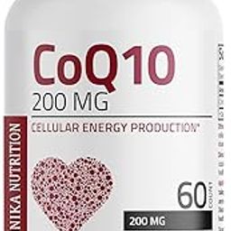 CoQ10 200 MG High Potency Cellular Energy Production, 60 Vegetarian Capsules-image-33