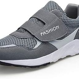 Women's Elderly Casual Comfort Walking Shoe Safety Flats Non-Slip Hook & Loop Sneakers-picture-26