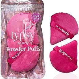 Typsy Beauty Powder Puff Pack of 2 Soft Face Makeup Sponge, Loose powder Foundation Blending Sponges Set, Beauty Blender, Contouring, Wedge Triangle Shape Wet & Dry Tool Washable Reusable(Pink)-14