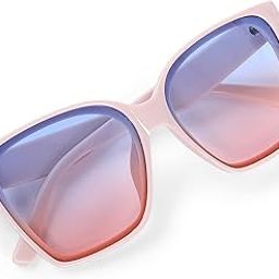 Square Women Sunglass | Big Face Shades | Curved Style Shape Of The Sunglass | Fasshion Accessories For Women | Stylish Trendy Shades| 100% UV Protection.-picture-36
