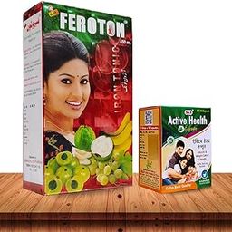 Ayurhub Active Health Capsule & Feroton Iron Tonic | Appetite Booster | Iron tonic | 50 Caps + 450ml | Combo Pack-image-8